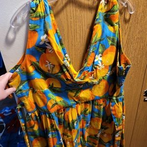 Dancing Days 4x orange print dress